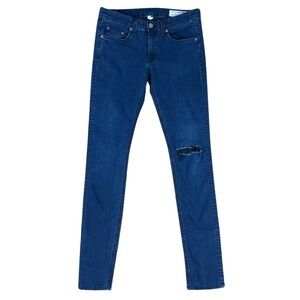 RAG & BONE Distressed Skinny Jeans, Size 28